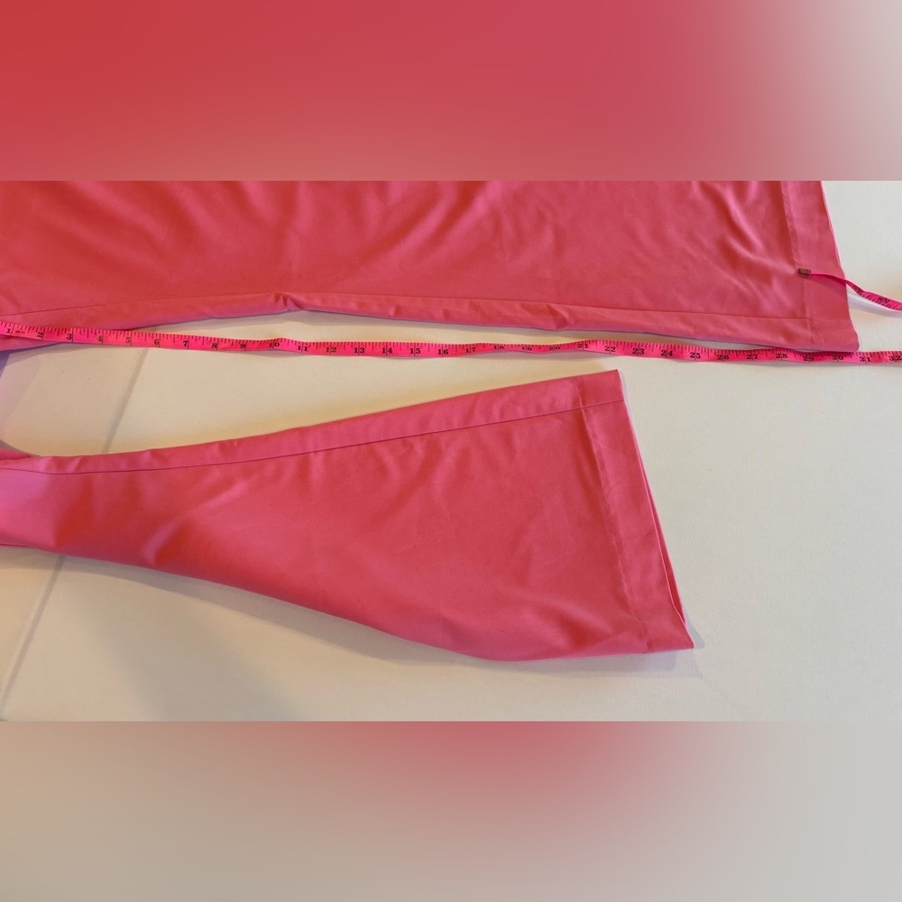 H&M Women’s Bright Barbie Pink Slacks Wide Leg Work Pants Like New‎ Size US 8 - Picture 10 of 12